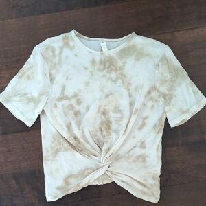 Tie-Dye Knot Front Women's Top
